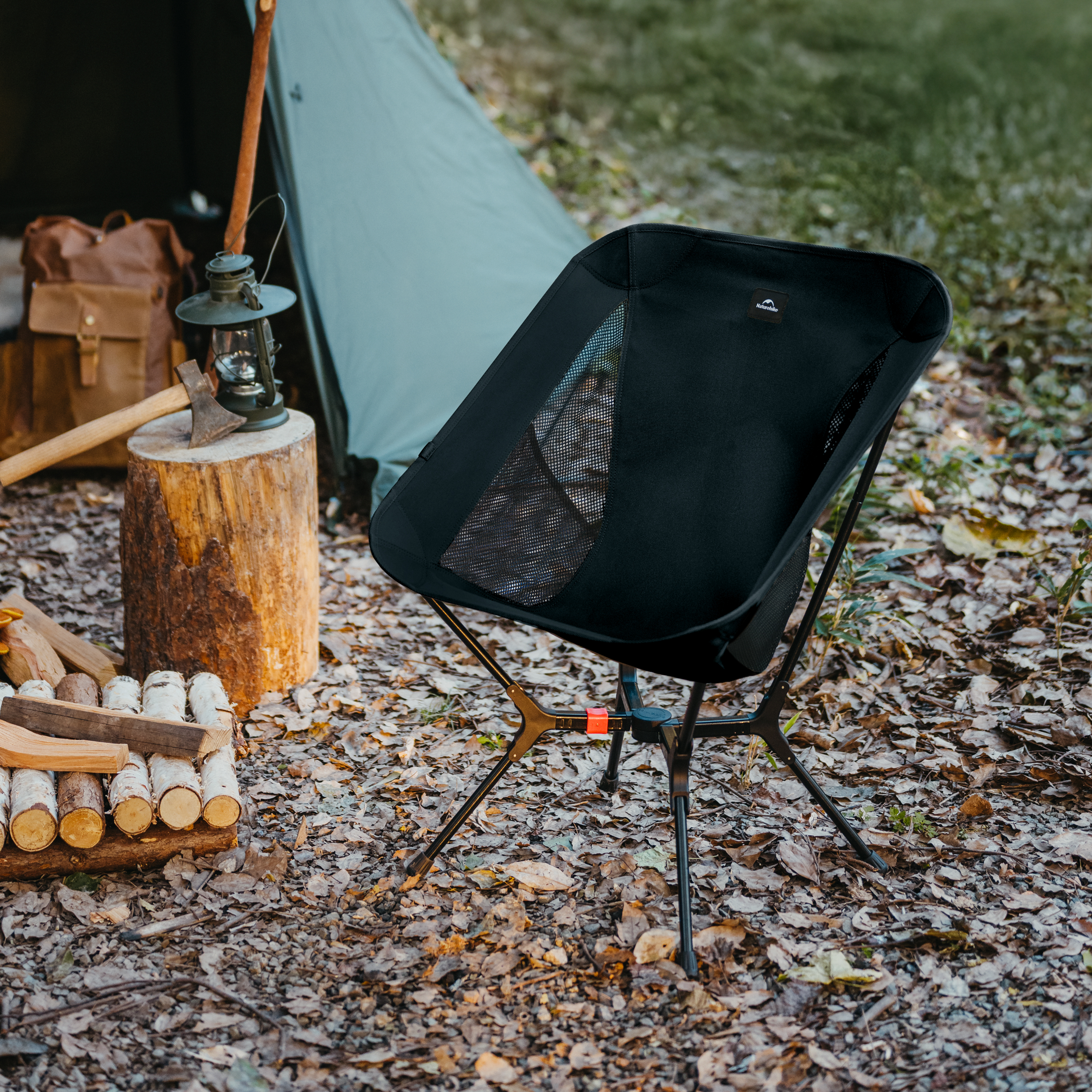 Naturehike rychlorozkládací ultralehká židle Snap 1300g - zelená